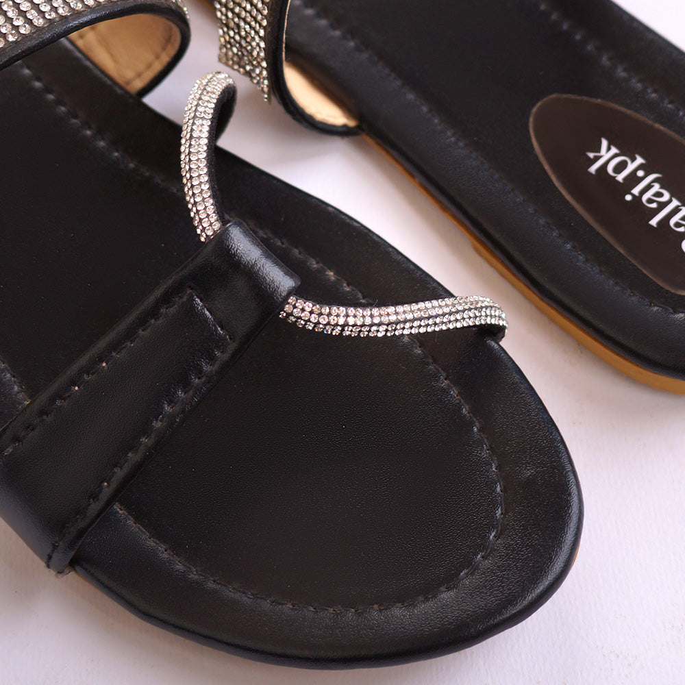 Flat Slipper Black