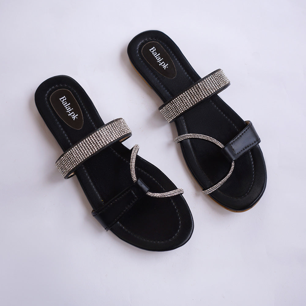 Flat Slipper Black