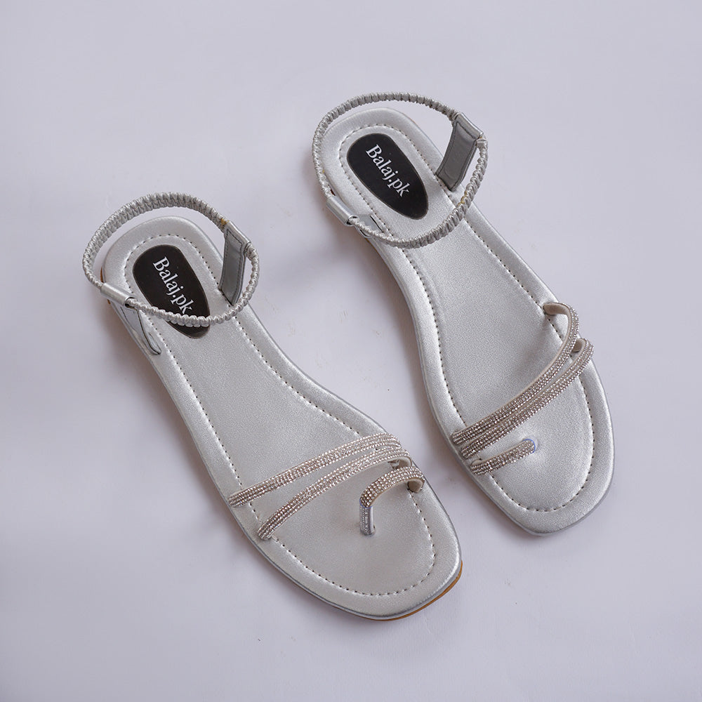 Flat Sandal Silver