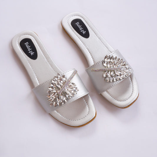 Flat Slipper Silver