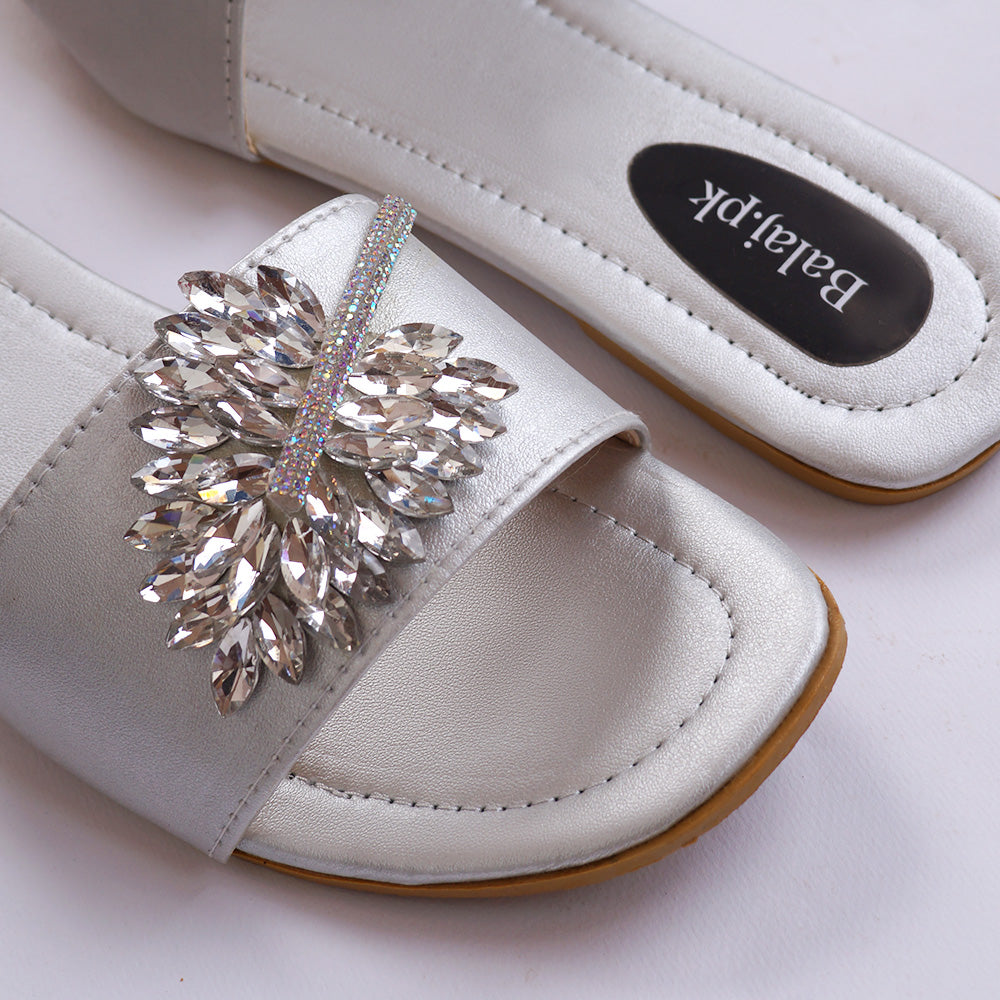 Flat Slipper Silver