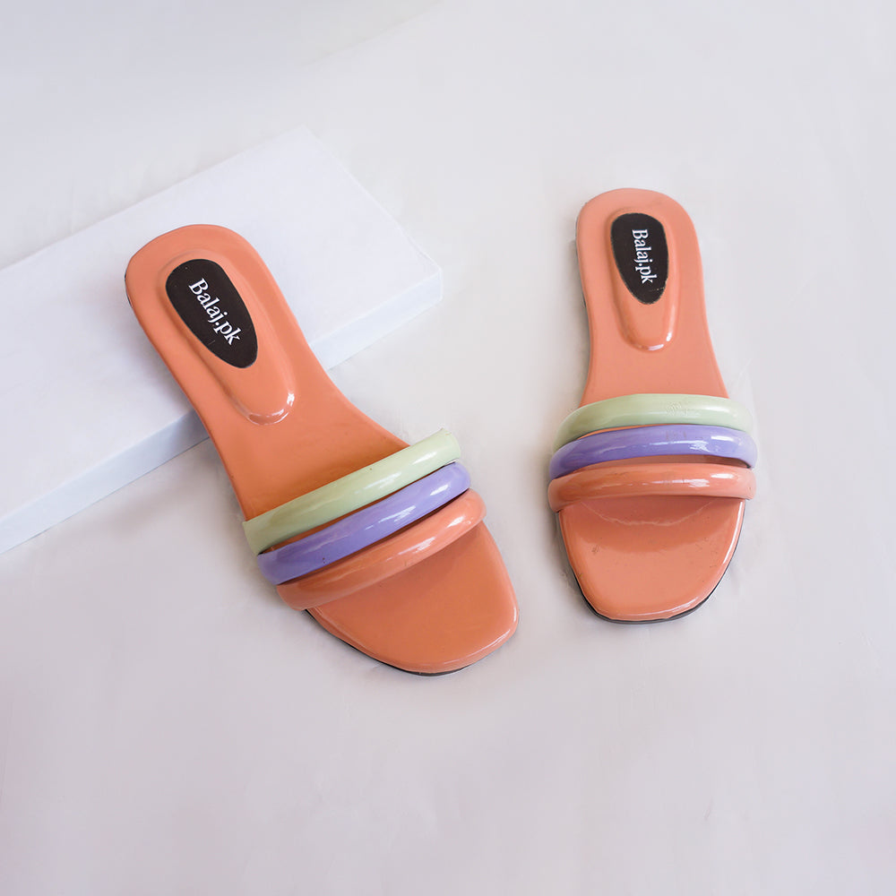 Elegance in Every Step Stylish Multi Color Slippers