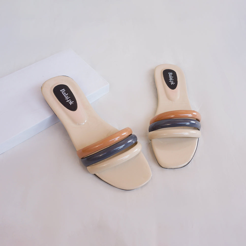 Elegance in Every Step Stylish Multi Color Slippers